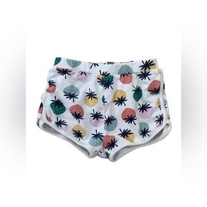 Hanna Andersson Size 120, 6-7, Strawberry Print French Terry Shorts